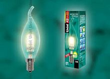 Лампа галогенная Uniel Свеча на ветру HCL-42/RB/E14 Е14 42Вт 220В 2700К картинка 